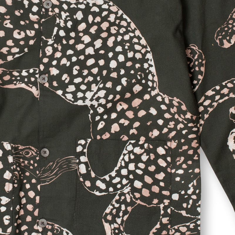 Men’s Pocket Pyjama Set The Jag Print Green