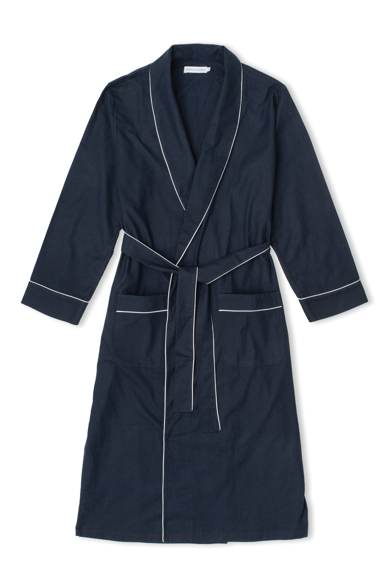 His Navy Robe  | Luxury Brushed Cotton Robe