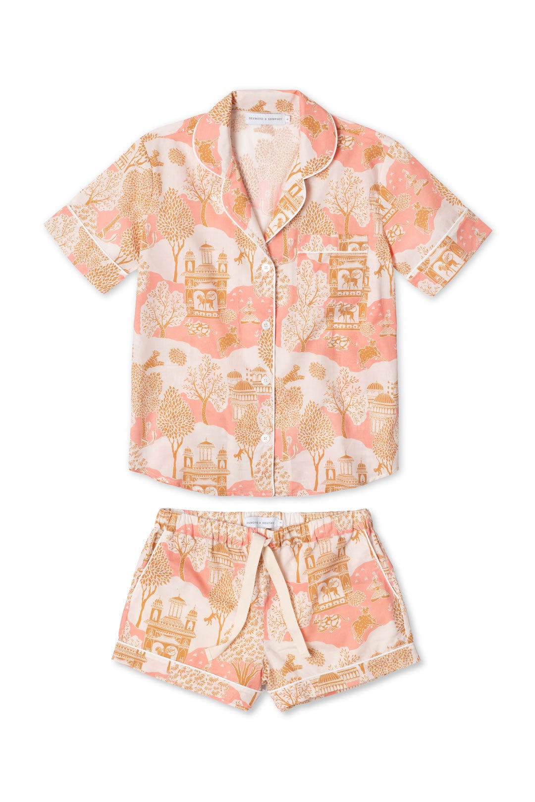 Short Pyjama Set The Pahari Pink/Gold