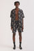 Men’s Cuban Pyjama Set Tiger Print Black/Cream