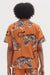 Men’s Cuban Pyjama Shirt Rayas Print Orange