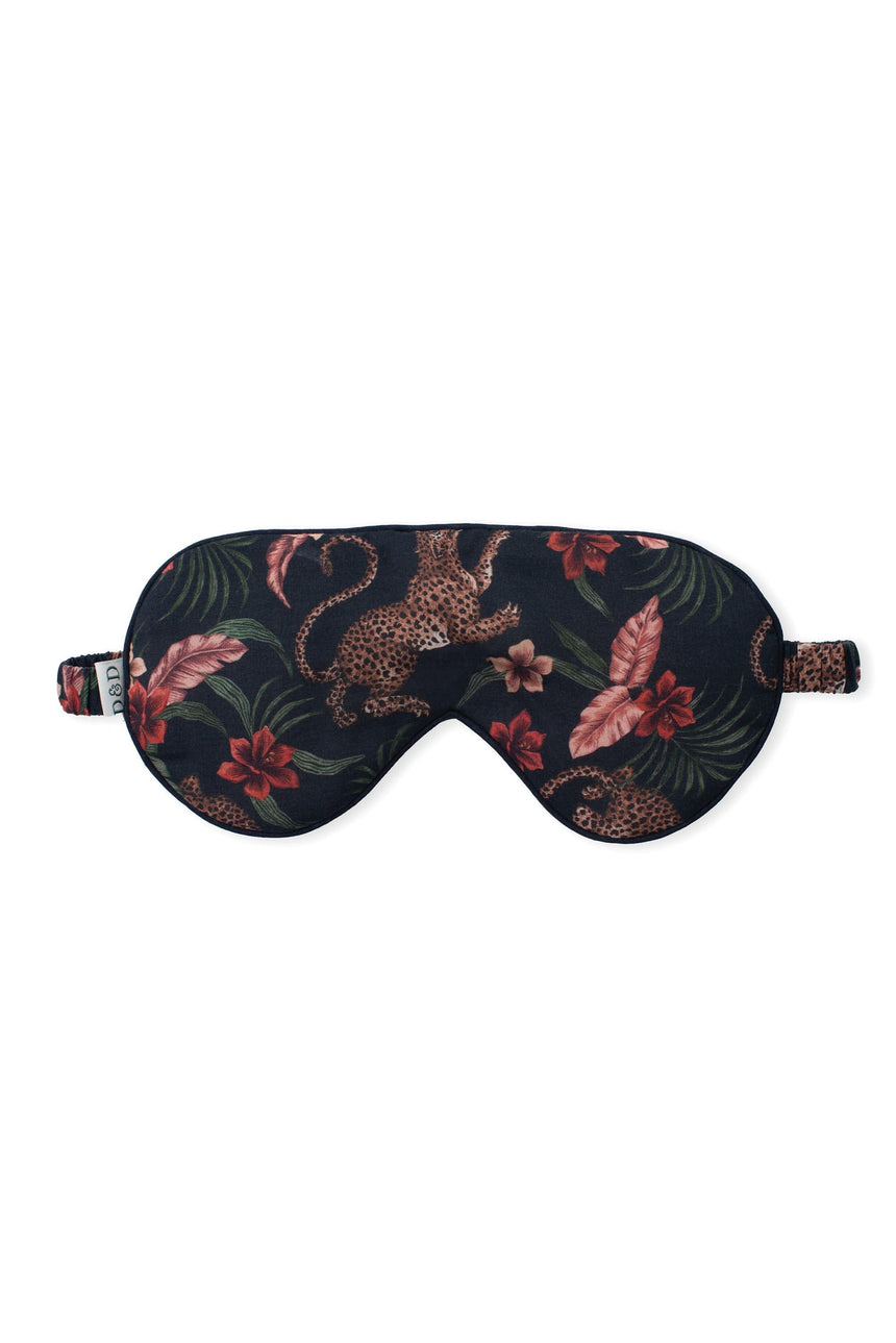 Cotton Luxe Eye Mask Soleia Leopard Print Multi