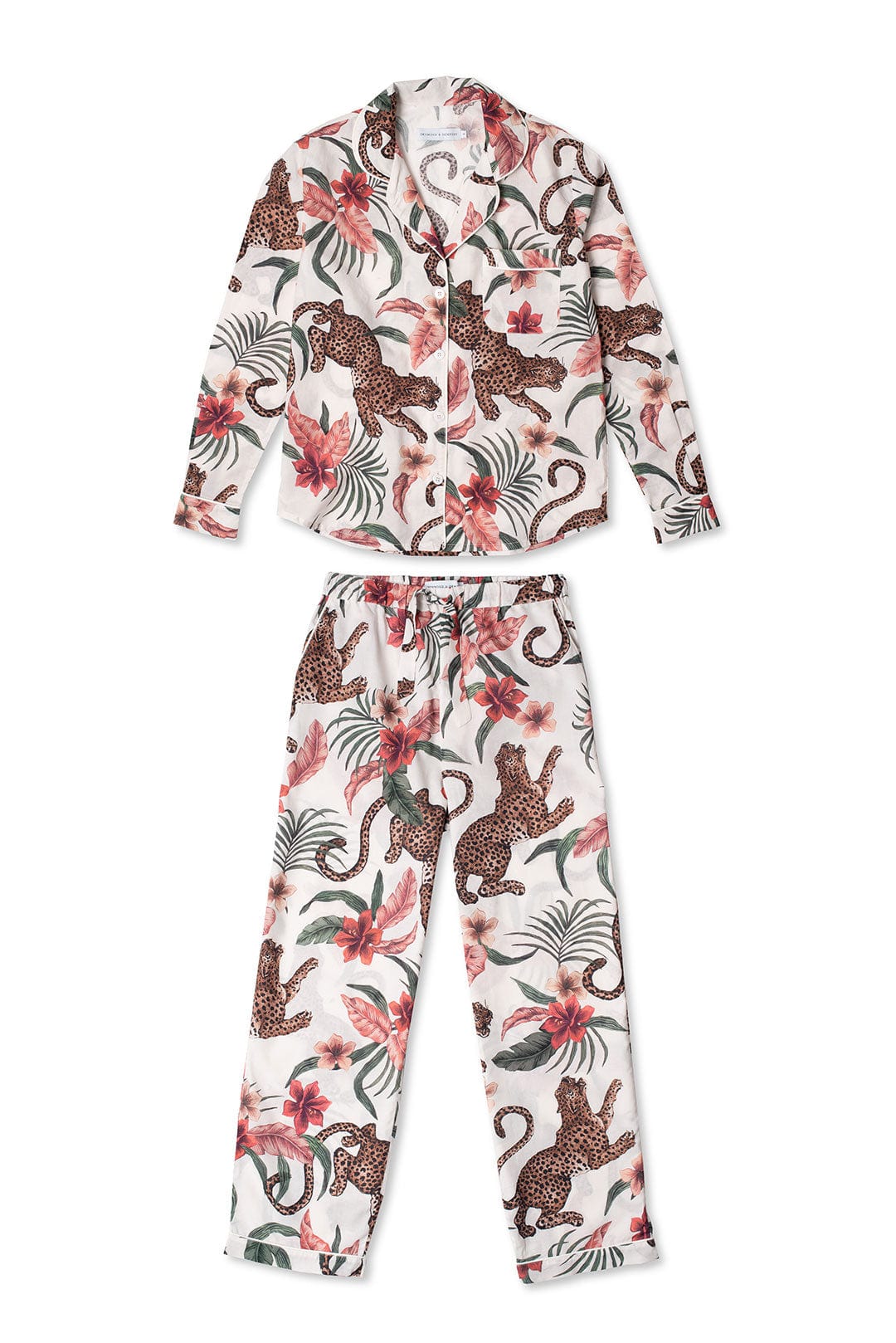 Long Pyjama Set Soleia Print Cream