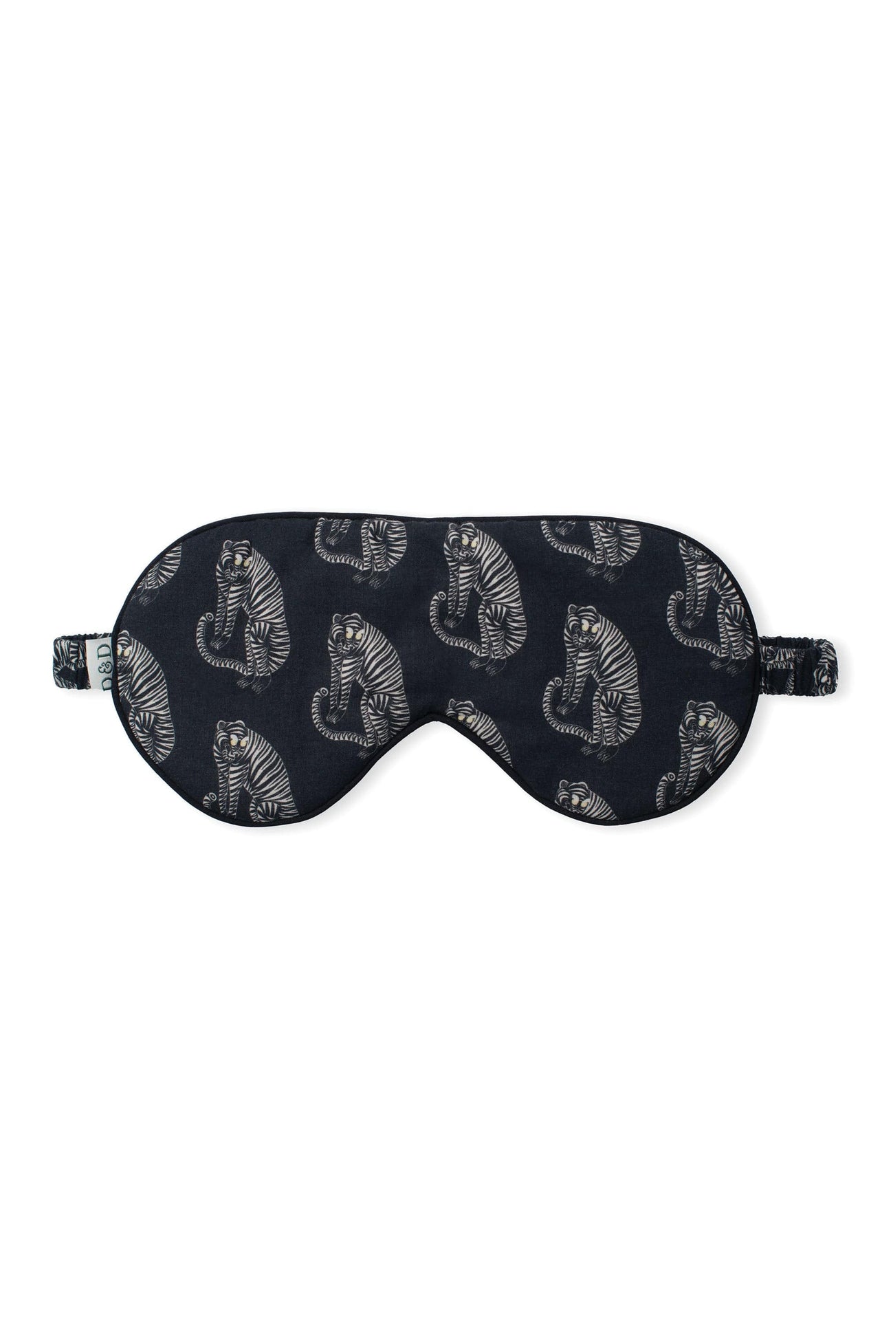 Cotton Luxe Eye Mask Tiger Print Black/Cream