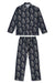 Men’s Pocket Pyjama Set Sansindo Tiger Print Black/Cream Linen