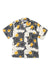 Men’s Cuban Pyjama Shirt Tithonia Print Cream/Black