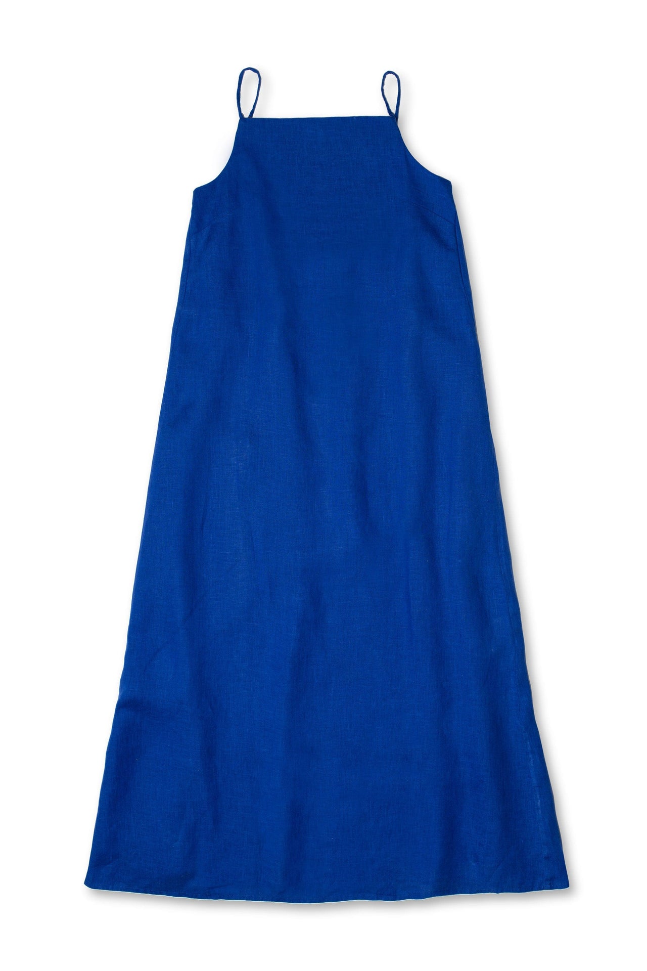 Square Nightie Lazuli Cobalt Blue Linen