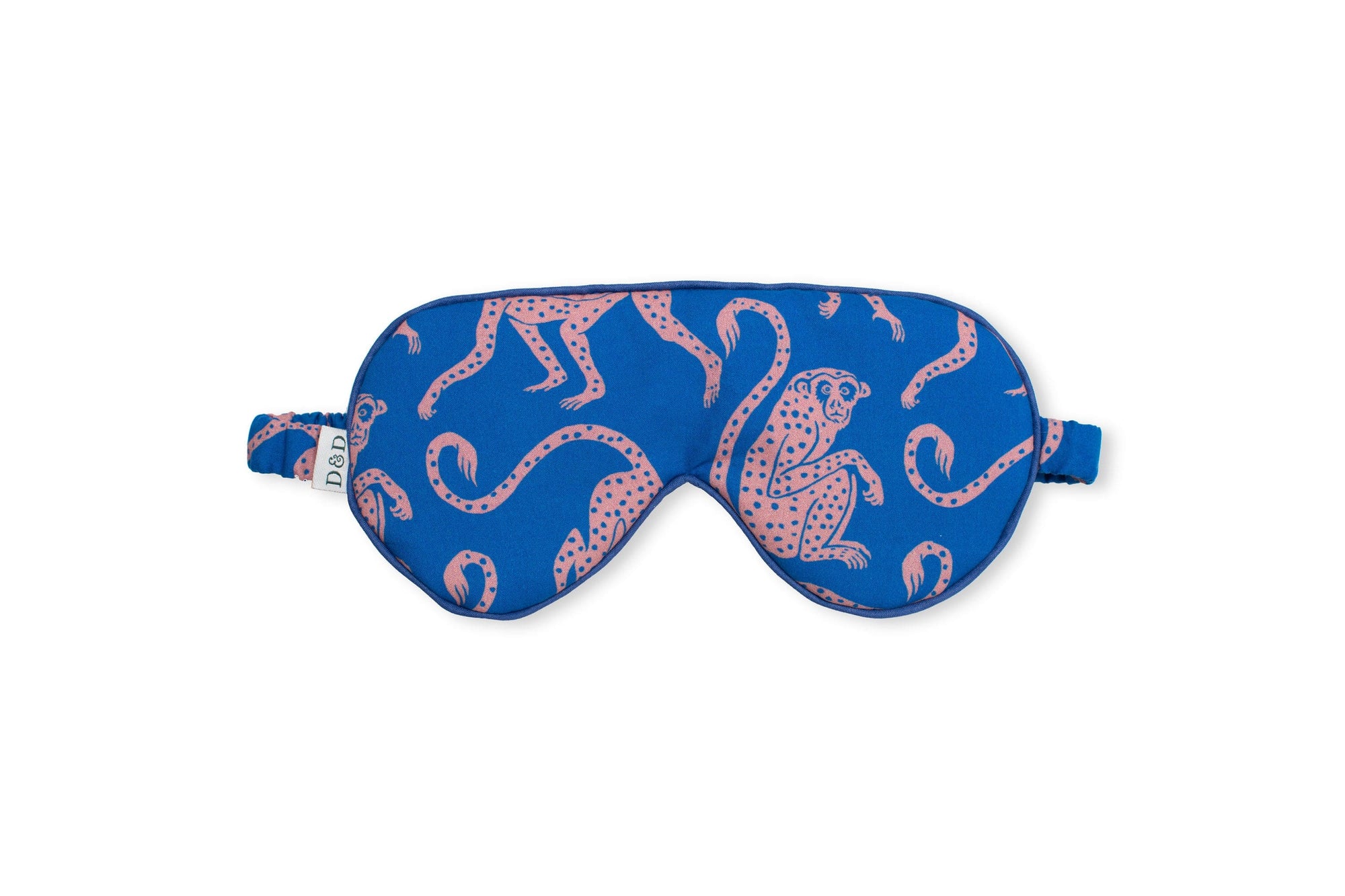 Cotton Luxe Eye Mask Chango Print Blue/Pink